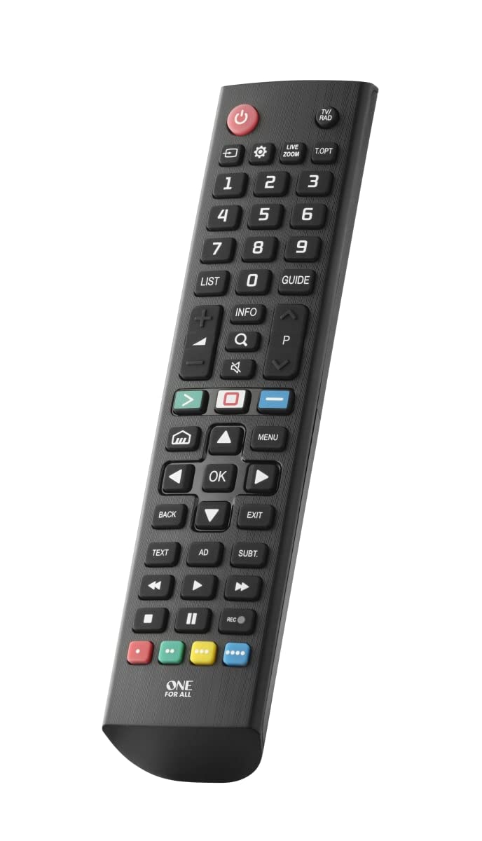 One For All جهاز تحكم عن بُعد عالمي بديل شامل، متوافق فقط مع جميع تلفزيونات LG، LCD، LED، OLED، بلازما، URC4811 - Image 1